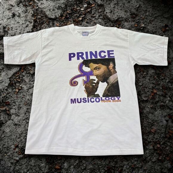 Prince Musicology Tour 2004 T-Shirt All Sport Max Weight Vintage Sz Large Unworn - Picture 2 of 12